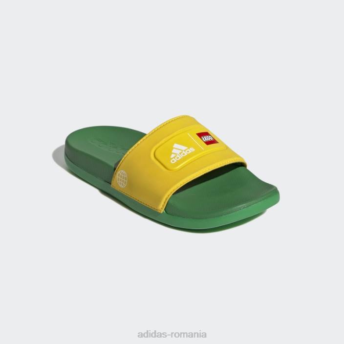 Adidas adilette eqt yellow comfort x lego slides fashion unisex eqt galben/alb/verde 2JBN3495