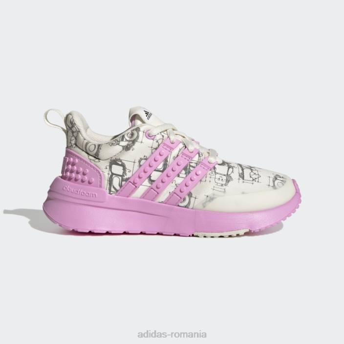 Adidas alb x lego racer tr pantofi moda unisex alb/liliac/negru 2JBN11521