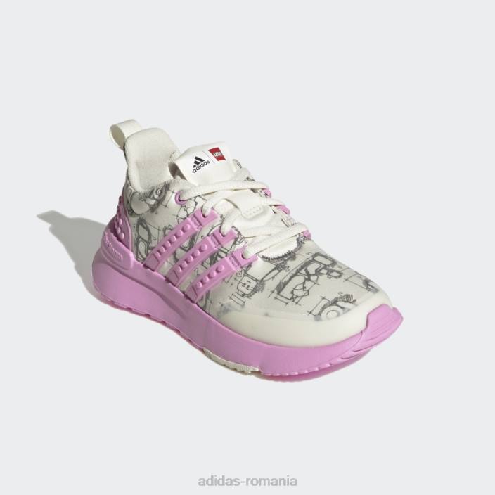 Adidas alb x lego racer tr pantofi moda unisex alb/liliac/negru 2JBN11521