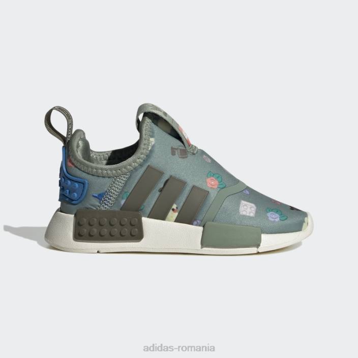 Adidas argintiu verde nmd 360 x pantofi lego fierbinte unisex verde argintiu/măsliniu/alb 2JBN18029
