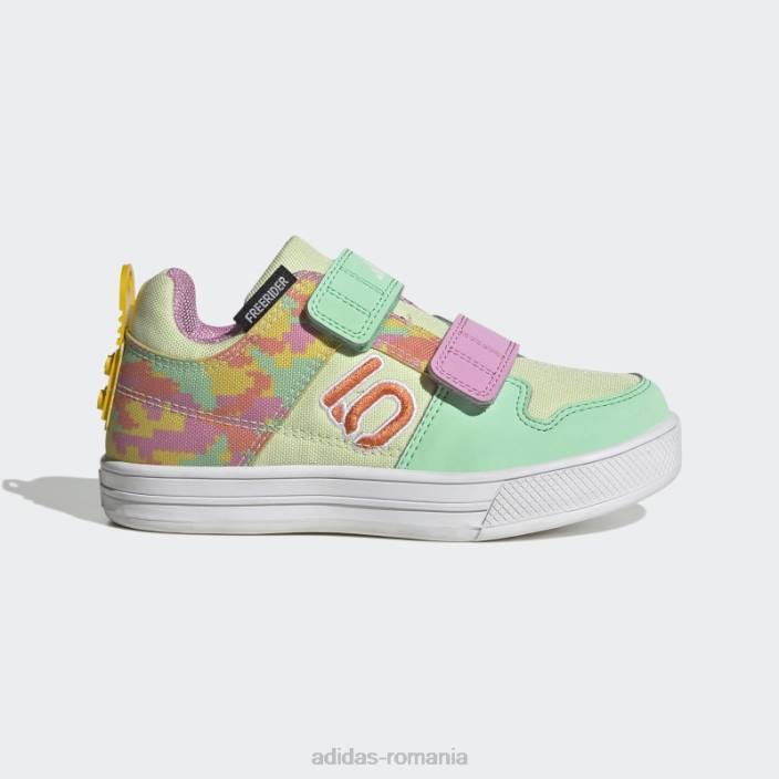 Adidas green glow five ten freerider x lego mountain bike pantofi fierbinți unisex strălucire verde/coral/orhidee 2JBN11346