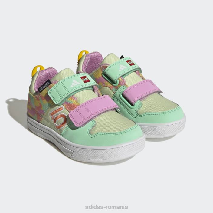 Adidas green glow five ten freerider x lego mountain bike pantofi fierbinți unisex strălucire verde/coral/orhidee 2JBN11346