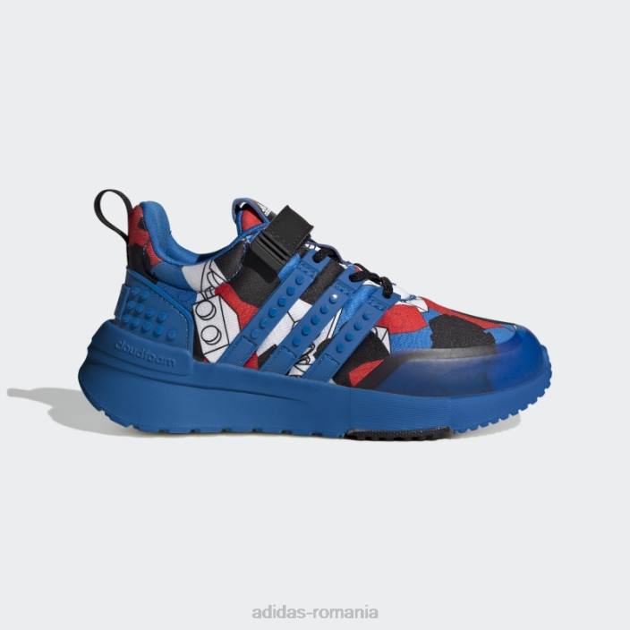 Adidas pantofi albi racer tr x lego unisex alb/albastru șoc/roșu 2JBN18190
