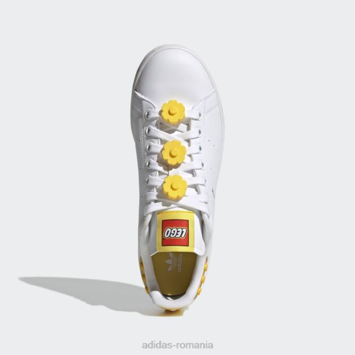 Adidas pantofi albi stan smith x lego unisex alb/auriu 2JBN22141