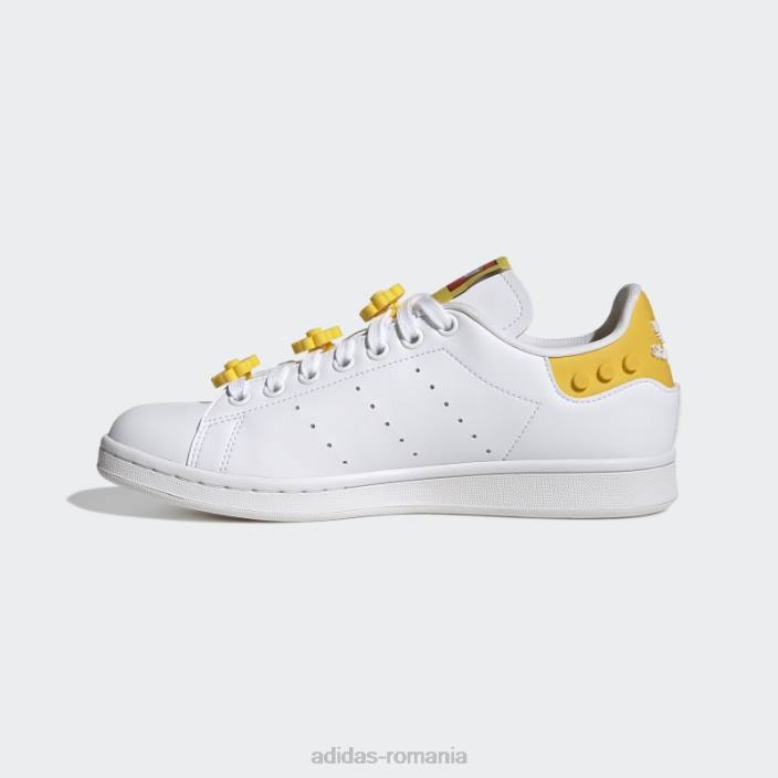 Adidas pantofi albi stan smith x lego unisex alb/auriu 2JBN22141