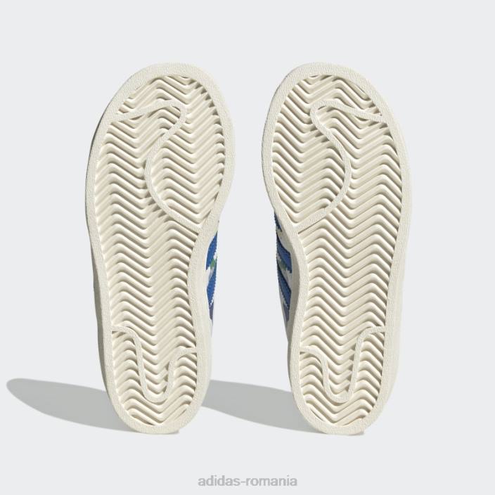 Adidas pantofi albi superstar x lego fierbinți unisex alb/regale 2JBN18238