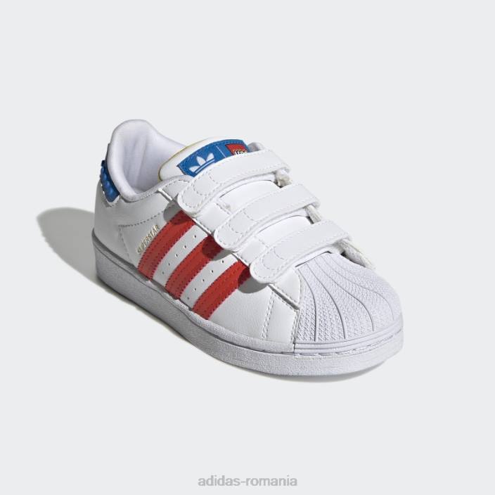 Adidas pantofi albi superstar x lego unisex alb/pantone 2JBN11533