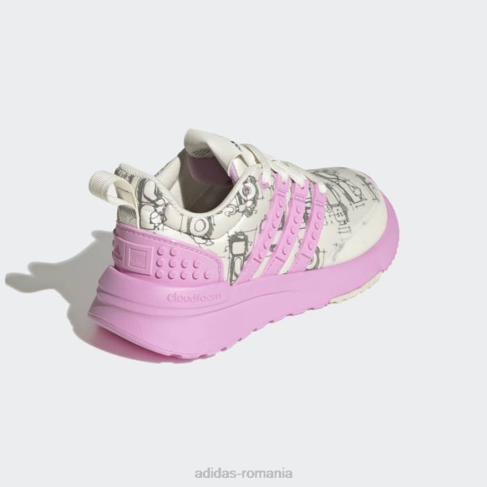 Adidas pantofi albi x lego racer tr unisex alb/liliac/negru 2JBN24657