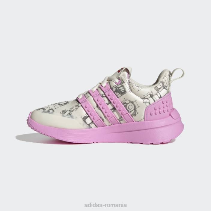 Adidas pantofi albi x lego racer tr unisex alb/liliac/negru 2JBN24657