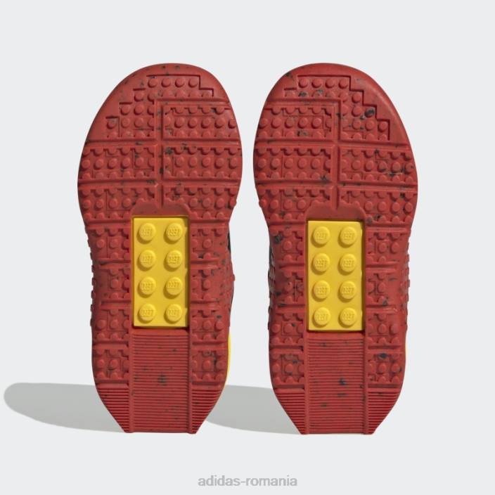 Adidas pantofi cu cârlig și buclă cu două curele dna x lego moda neagră unisex negru/rosu 2JBN11110