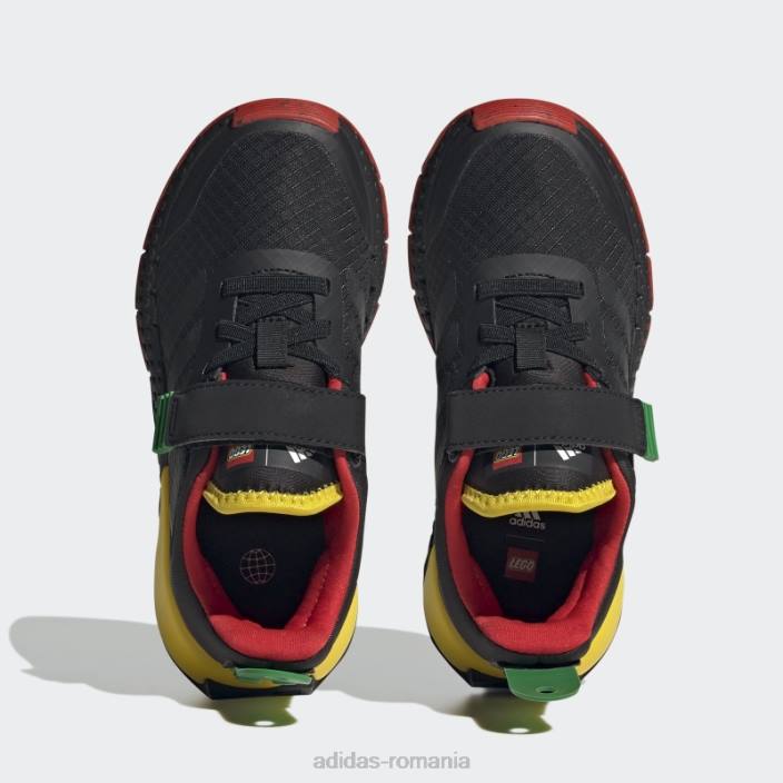 Adidas pantofi cu dantelă elastică și cu curele de sus black hot dna x lego unisex negru/rosu 2JBN11139