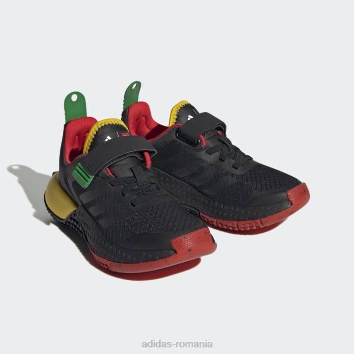 Adidas pantofi cu dantelă elastică și cu curele de sus black hot dna x lego unisex negru/rosu 2JBN11139