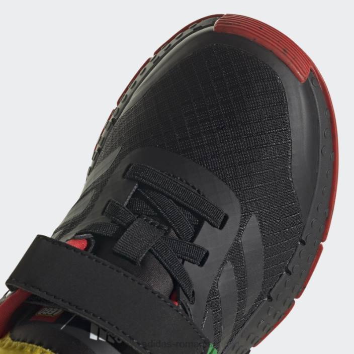 Adidas pantofi cu dantelă elastică și cu curele de sus black hot dna x lego unisex negru/rosu 2JBN11139