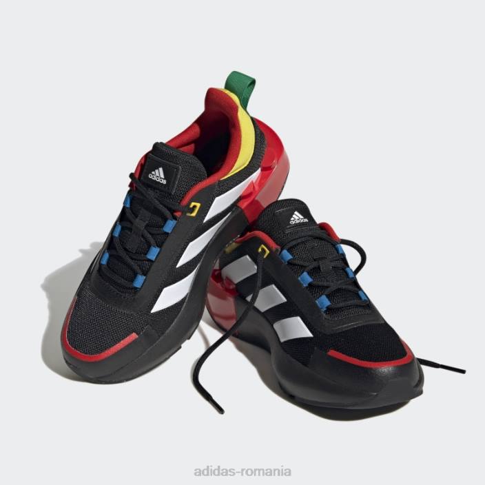 Adidas pantofi cu șireturi x lego tech rnr modă neagră unisex negru/alb/rosu 2JBN3552