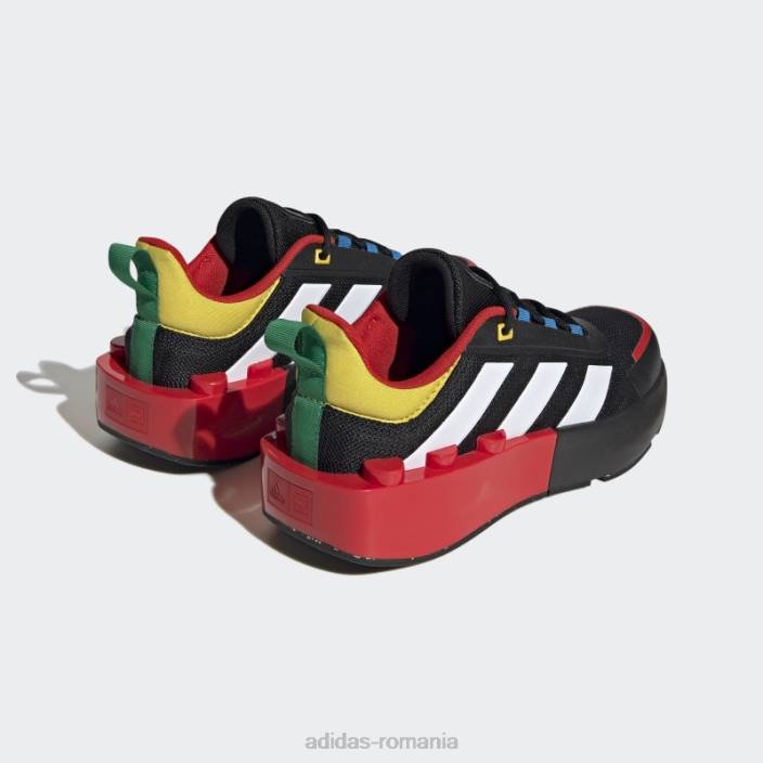 Adidas pantofi cu șireturi x lego tech rnr modă neagră unisex negru/alb/rosu 2JBN3552