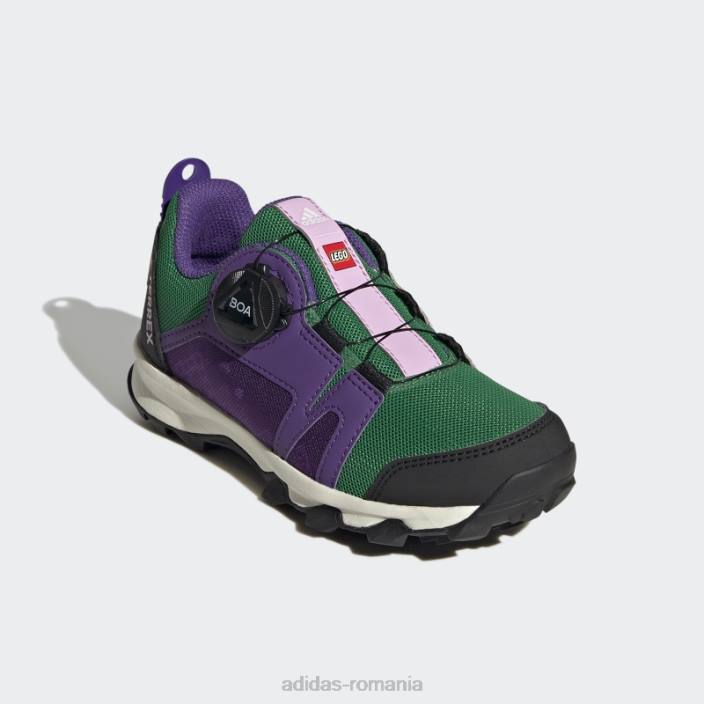 Adidas pantofi de alergare terrex agravic boa x lego de modă verde unisex verde/violet ascuțit/liliac 2JBN11479