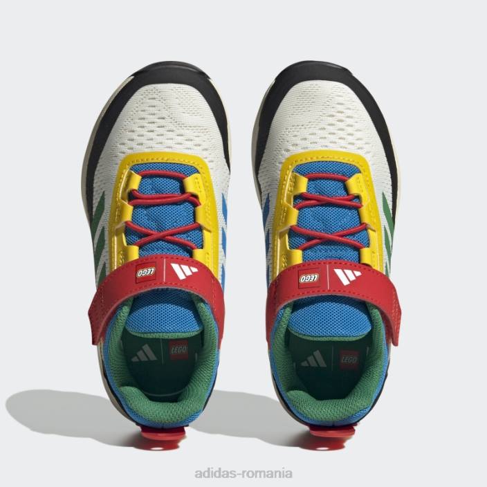 Adidas pantofi de alergare terrex x lego agravic flow alb unisex nuanță alb/verde/ecru 2JBN11461