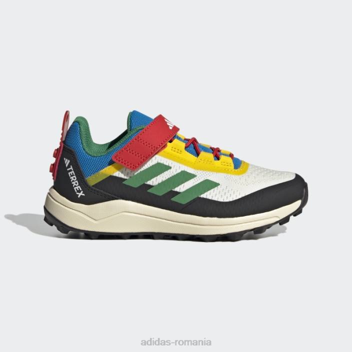 Adidas pantofi de alergare terrex x lego agravic flow alb unisex nuanță alb/verde/ecru 2JBN17894