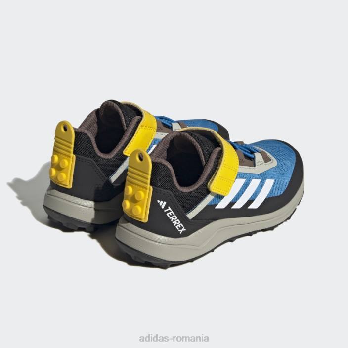 Adidas pantofi de alergare terrex x lego agravic flow albastru unisex albastru/alb/gri metal 2JBN11456
