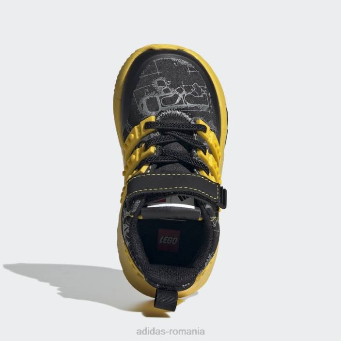 Adidas pantofi negri x lego racer tr fashion unisex negru/eqt galben/gri 2JBN24661