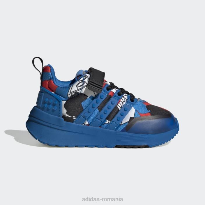 Adidas pantofi racer tr x lego alb fierbinte unisex alb/albastru șoc/roșu 2JBN18136
