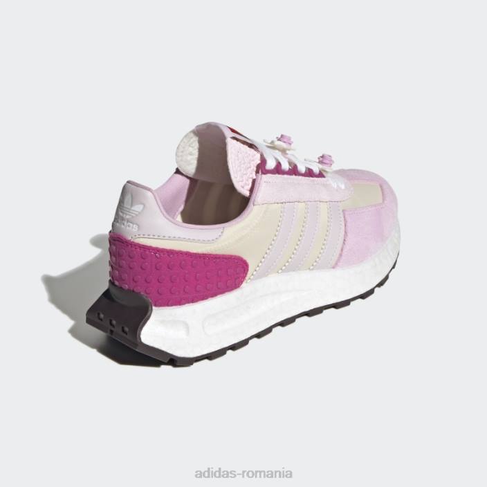 Adidas pantofi roz îngheț hot x lego retropy e5 unisex nuanță roz îngheț/roz/ecru 2JBN2120