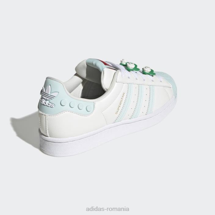 Adidas pantofi superstar x lego albi unisex mentă albă/gheată 2JBN22164