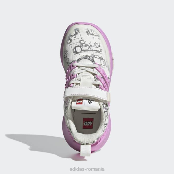 Adidas pantofi white hot x lego racer tr unisex alb/liliac/negru 2JBN18066