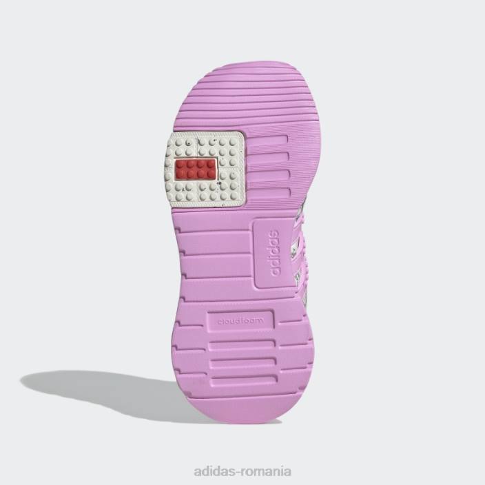 Adidas pantofi white hot x lego racer tr unisex alb/liliac/negru 2JBN18066