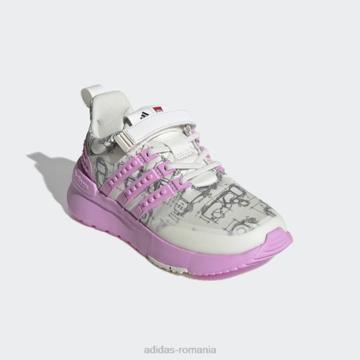 Adidas pantofi white hot x lego racer tr unisex alb/liliac/negru 2JBN18066