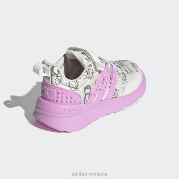 Adidas pantofi white hot x lego racer tr unisex alb/liliac/negru 2JBN18066