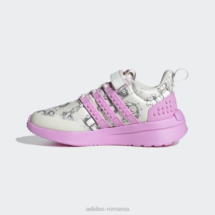 Adidas pantofi white hot x lego racer tr unisex alb/liliac/negru 2JBN18066