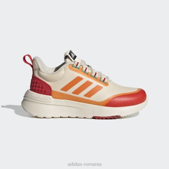 Adidas pantofi x lego racer tr ecru tint fierbinte unisex nuanță ecru/portocaliu bahia/roșu 2JBN11498