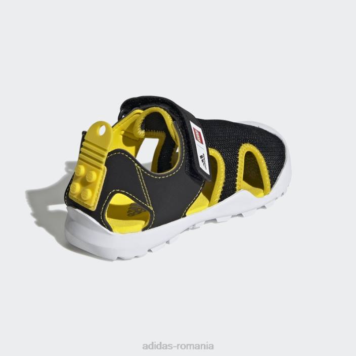 Adidas sandale negre Captain Toey x Lego fierbinte unisex negru/galben/alb 2JBN18200