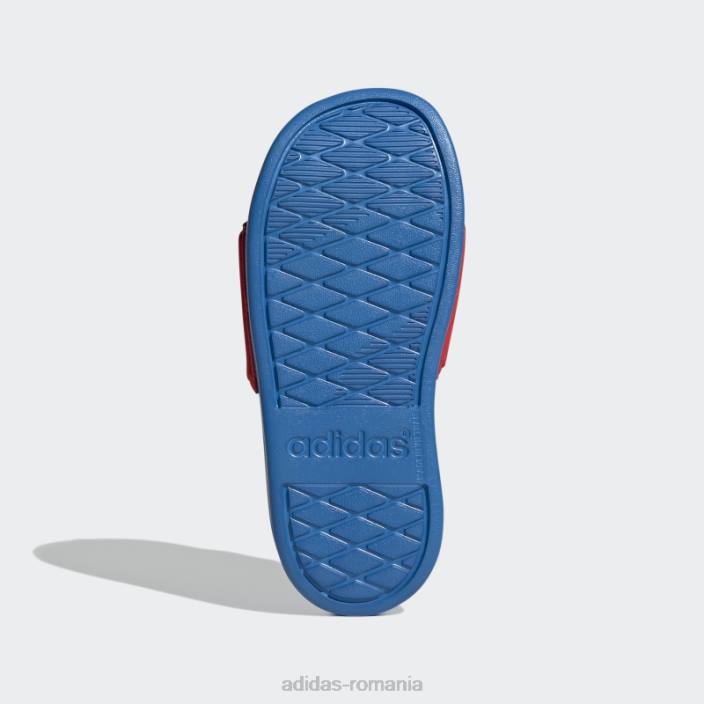 Adidas tobogane adilette comfort x lego red hot unisex roșu/alb/albastru șoc 2JBN17974