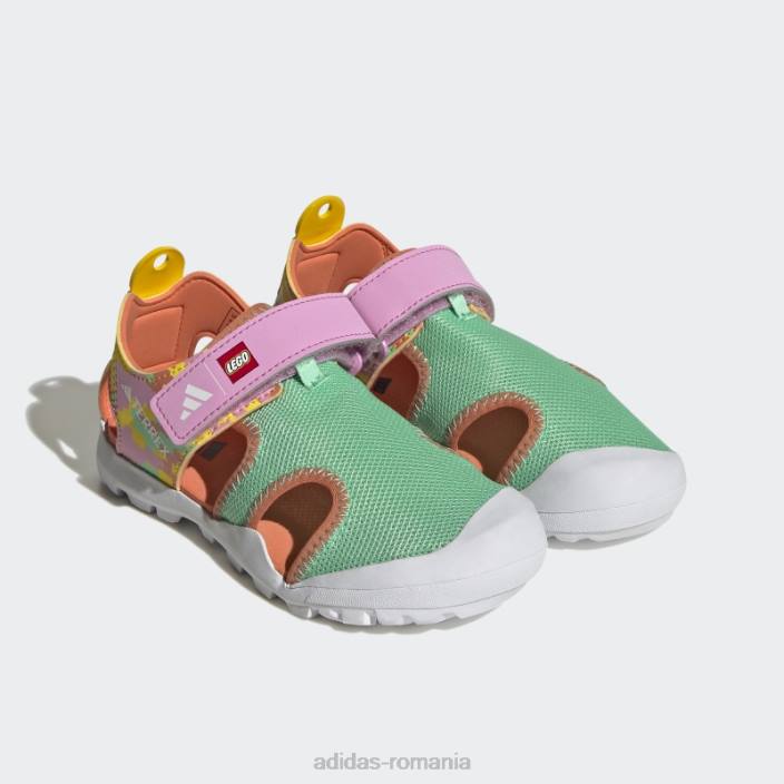 Adidas verde strălucire terrex x lego sandale Captain Toey adidas unisex strălucire verde/orhidee/coral 2JBN18045