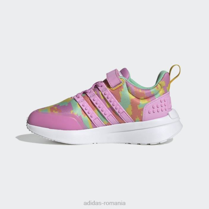 Adidas x lego racer tr21 pantofi cu dantela elastica si cu bretele de sus orhidee unisex orhidee/eqt galben 2JBN11284