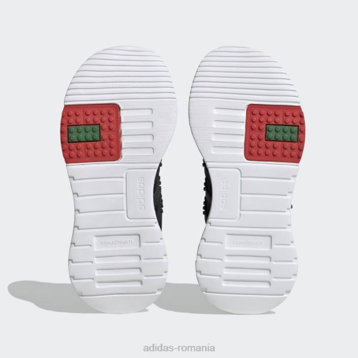 Adidas x lego racer tr21 pantofi cu dantela elastica si cu curea superioara neagra unisex negru/albastru șoc 2JBN17946