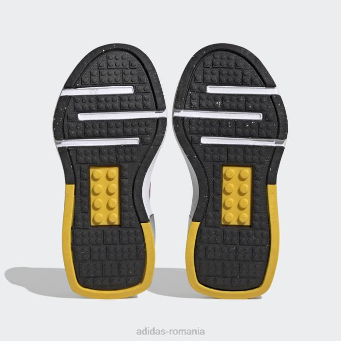 Adidas x lego tech rnr pantofi din dantela elastica orhidee unisex orhidee/alb/negru 2JBN24513