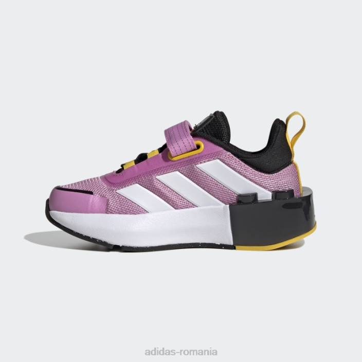 Adidas x lego tech rnr pantofi din dantela elastica orhidee unisex orhidee/alb/negru 2JBN24513