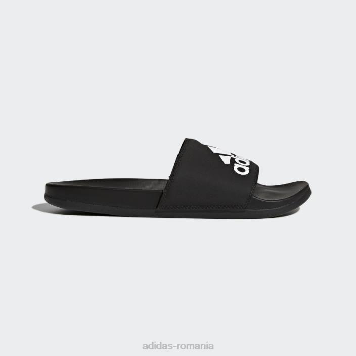 Adidas diapozitive albe adilette confort unisex alb negru 2JBN699