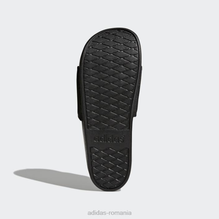 Adidas diapozitive albe adilette confort unisex alb negru 2JBN699
