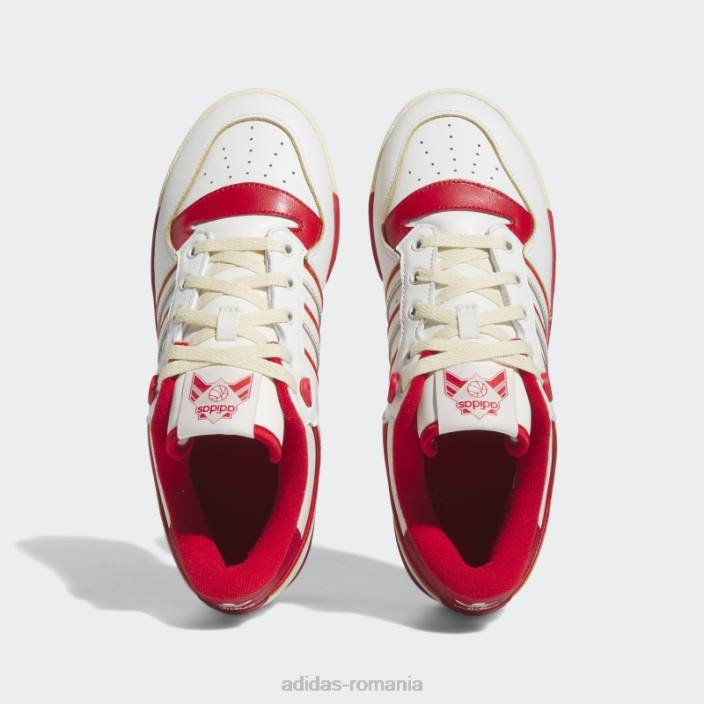 Adidas Red rivalry low 86 pantofi unisex alb roșu 2JBN12499