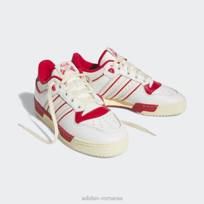 Adidas Red rivalry low 86 pantofi unisex alb roșu 2JBN12499