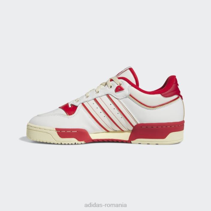 Adidas Red rivalry low 86 pantofi unisex alb roșu 2JBN12499