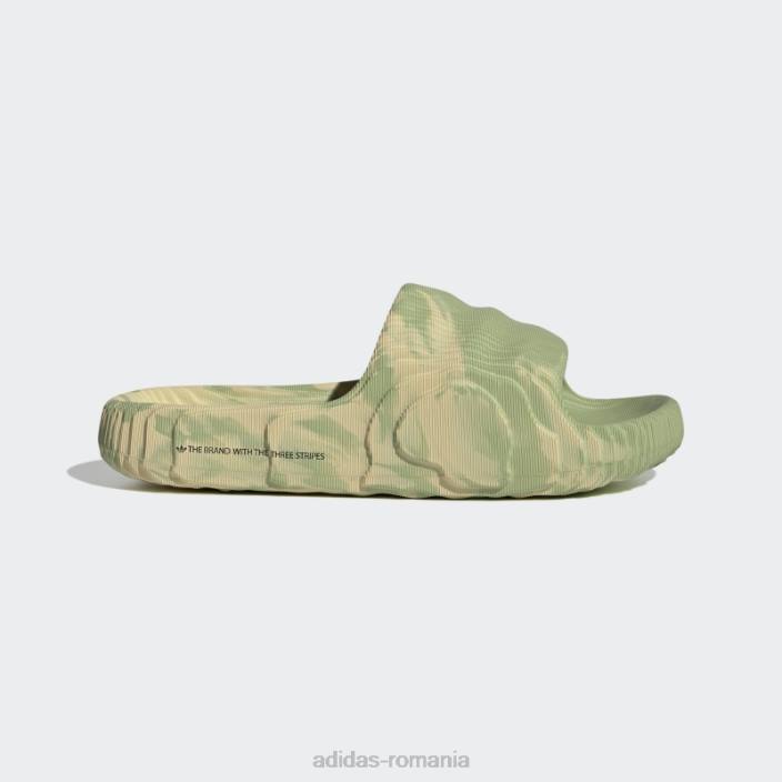 Adidas adilette 22 diapozitive lime adidas unisex var/st desert nisip 2JBN4020