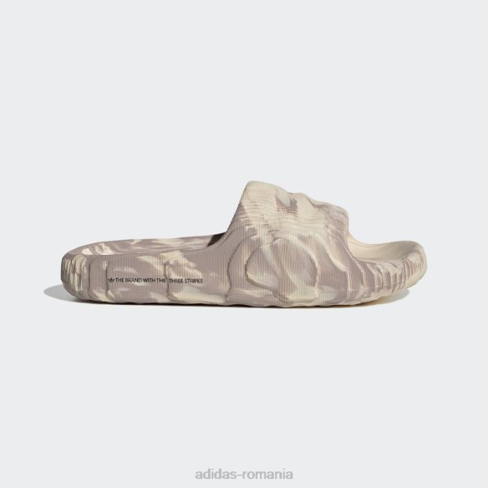 Adidas adilette 22 tobogane nisip unisex nisip/taupe/negru 2JBN12793