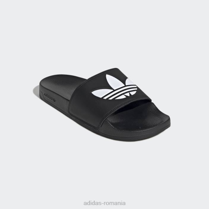 Adidas adilette lite diapozitive albe unisex alb negru 2JBN3840