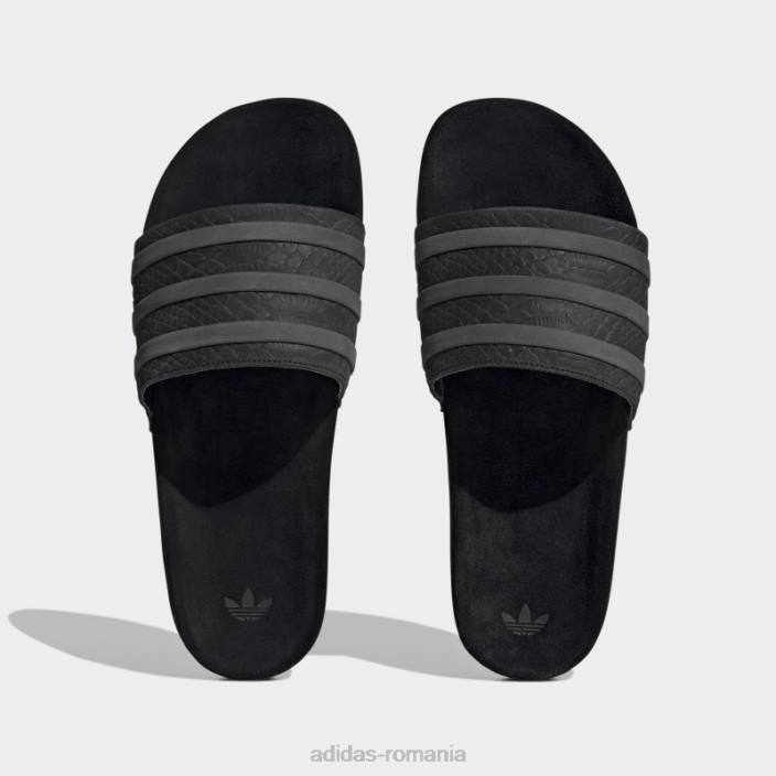 Adidas adilette slides fashion alb unisex alb negru 2JBN12249