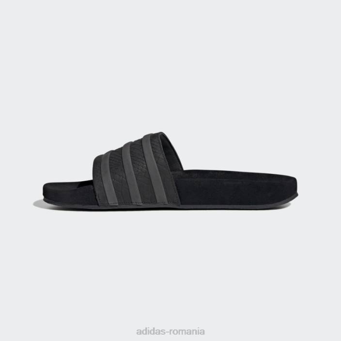 Adidas adilette slides fashion alb unisex alb negru 2JBN12249